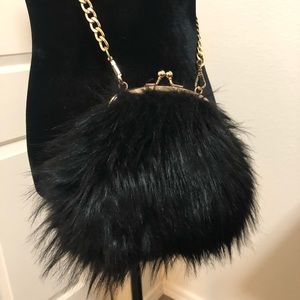 Faux Fur Crossbody